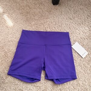 Lululemon Athletica Purple Bike Shorts Size 14 NEW